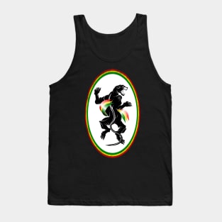 Panther Rastafarian Flag Tank Top